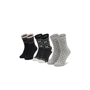 Calvin Klein dámské vzorované ponožky 3 pack - ONESIZE (001)